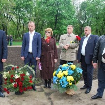 Дьяченко О.М. відвідав мітинги-реквієми з нагоди 30-річчя трагедії на Чорнобильській атомній електростанції